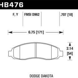 HAWK PERFORMANCE HB476Y707