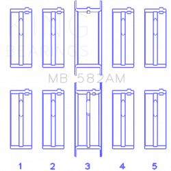 KING ENGINE BEARINGS MB582AM05