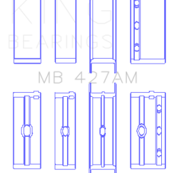 KING ENGINE BEARINGS MB427AM15