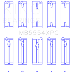 KING ENGINE BEARINGS MB5554XPCSTDX