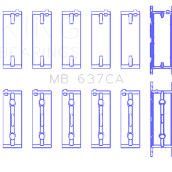 KING ENGINE BEARINGS MB637CA025