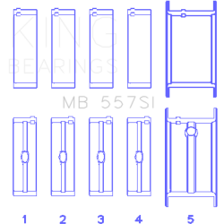 KING ENGINE BEARINGS MB557SI010