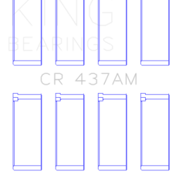 KING Connecting Rod Bearings King Engine Bearings CR437AM0.25