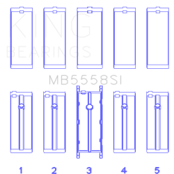 KING ENGINE BEARINGS MB5558SI05
