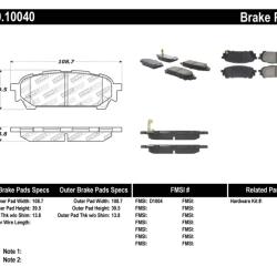 ST Sport Brake Pads Stoptech 309.10040