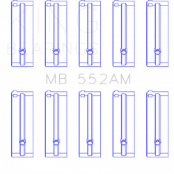 KING ENGINE BEARINGS MB552AM