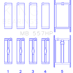 KING ENGINE BEARINGS MB557HP