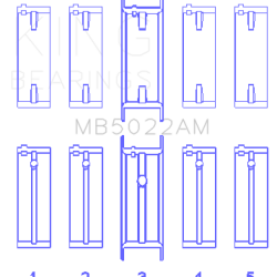 KING ENGINE BEARINGS MB5022AM05
