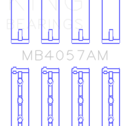 KING ENGINE BEARINGS MB4057AM075