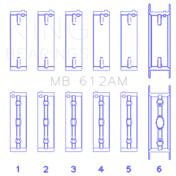 KING ENGINE BEARINGS MB612AM