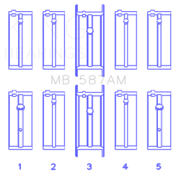 KING ENGINE BEARINGS MB587AM025