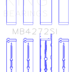 KING ENGINE BEARINGS MB4272SI
