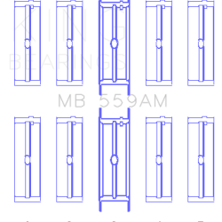 KING ENGINE BEARINGS MB559AM050