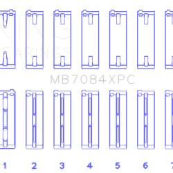 KING ENGINE BEARINGS MB7084XPC