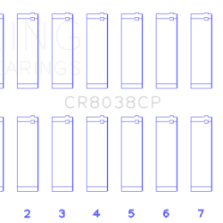 KING ENGINE BEARINGS CR8038CP025