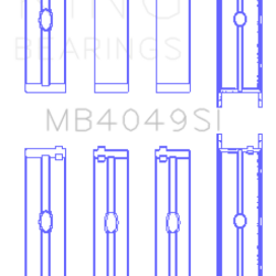 KING ENGINE BEARINGS MB4049SI025