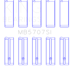 KING ENGINE BEARINGS MB5707SI