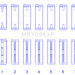 King Engine Bearings MB7084XP0.25