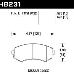 Hawk Performance HB231N.625