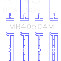 KING ENGINE BEARINGS MB4050AM075
