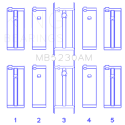 KING ENGINE BEARINGS MB5230AM05