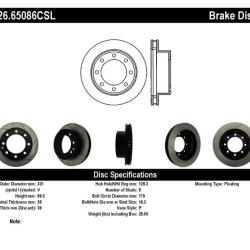 STOPTECH 12665086CSL