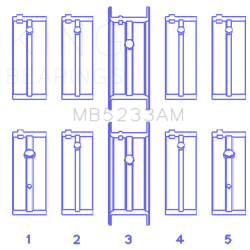 KING ENGINE BEARINGS MB5233AM025