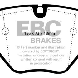 EBC Bluestuff Brake Pad Sets EBC DP51036NDX