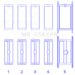 KING ENGINE BEARINGS MB556XPNSTDX