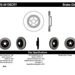STOPTECH 12044158CRY