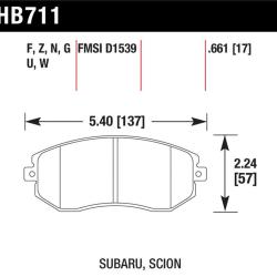 Hawk Performance HB711W.661