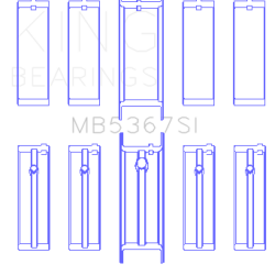 KING ENGINE BEARINGS MB5367SI025