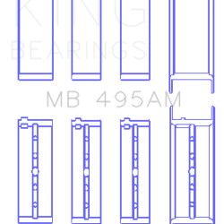 KING ENGINE BEARINGS MB495AM