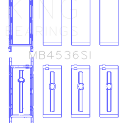 KING ENGINE BEARINGS MB4536SI025