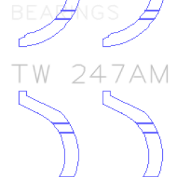 KING ENGINE BEARINGS TW247AM