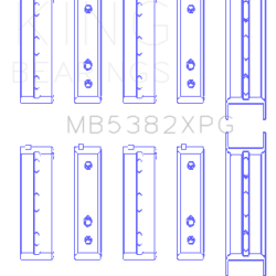 KING ENGINE BEARINGS MB5382XPG025
