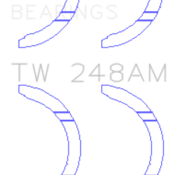 KING ENGINE BEARINGS TW248AM