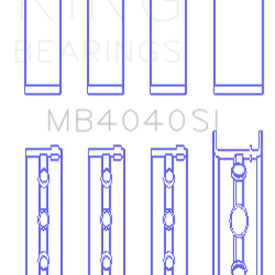 KING ENGINE BEARINGS MB4040SI10