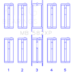 KING ENGINE BEARINGS MB582XP