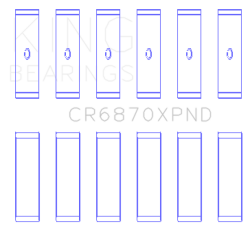 KING ENGINE BEARINGS CR6870XPNDSTDX