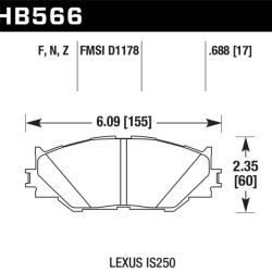 HAWK PERFORMANCE HB566F688