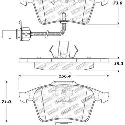 ST Sport Brake Pads Stoptech 309.09152