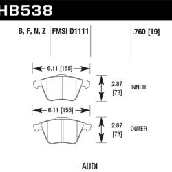 HAWK PERFORMANCE HB538F760