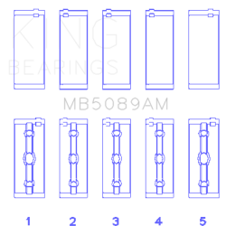 KING ENGINE BEARINGS MB5089AM025