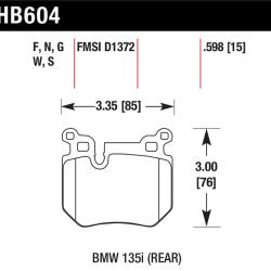 HAWK PERFORMANCE HB604W598