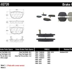 ST Sport Brake Pads Stoptech 309.02720