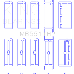 KING ENGINE BEARINGS MB5511HP010