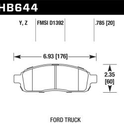 HAWK PERFORMANCE HB644Z785
