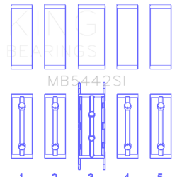 KING ENGINE BEARINGS MB5442SI025