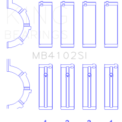 KING ENGINE BEARINGS MB4102SI026